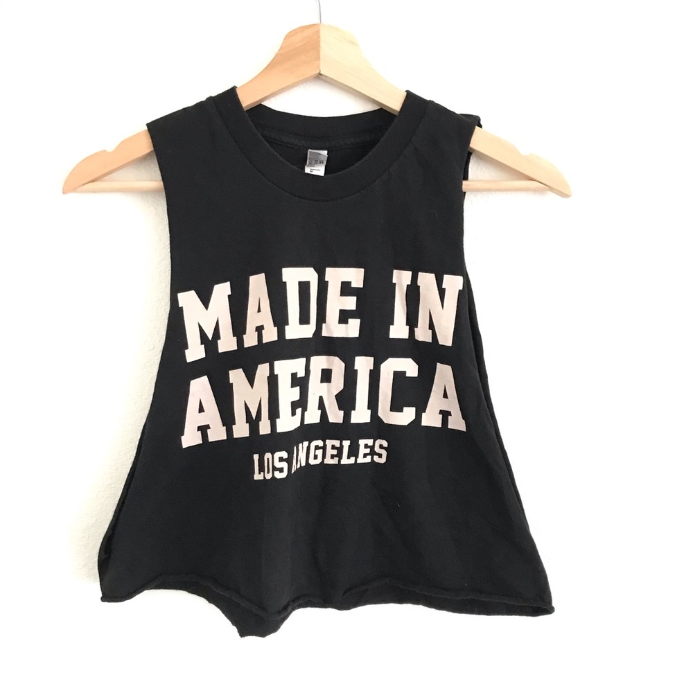 Made in America Concert Crop Top American Apparel